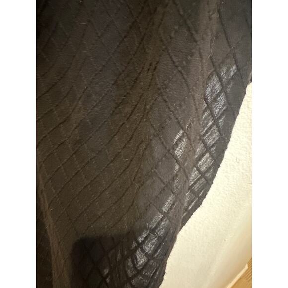 Anthropologie Kimono Black with eyelet details, one aize - Picture 4 of 9